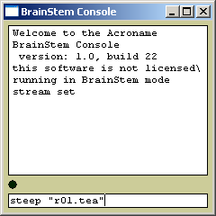 Console example to compile a TEA program